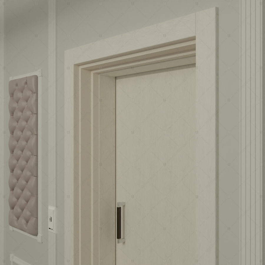 Скрытая дверь "Клото" СуперЛюкс с наружной панелью из МДФ_10