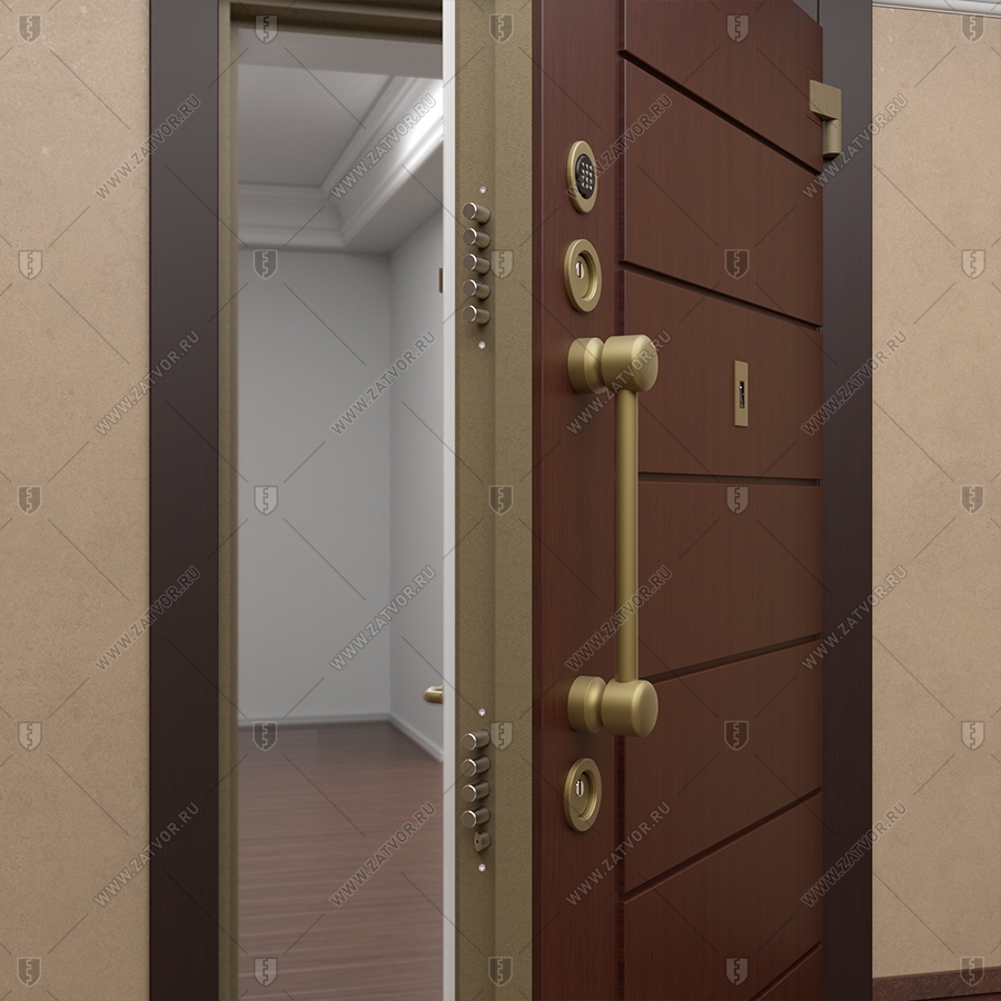 Пожаростойкая бронированная входная дверь "Элент" БАСТИОН-3 BR4 EIS60_8