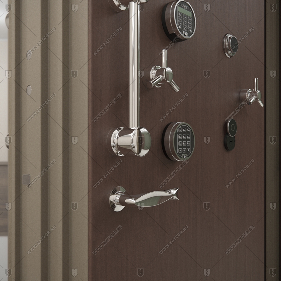 Внутренняя сейфовая стальная дверь "Прометей" БАСТИОН-8_9