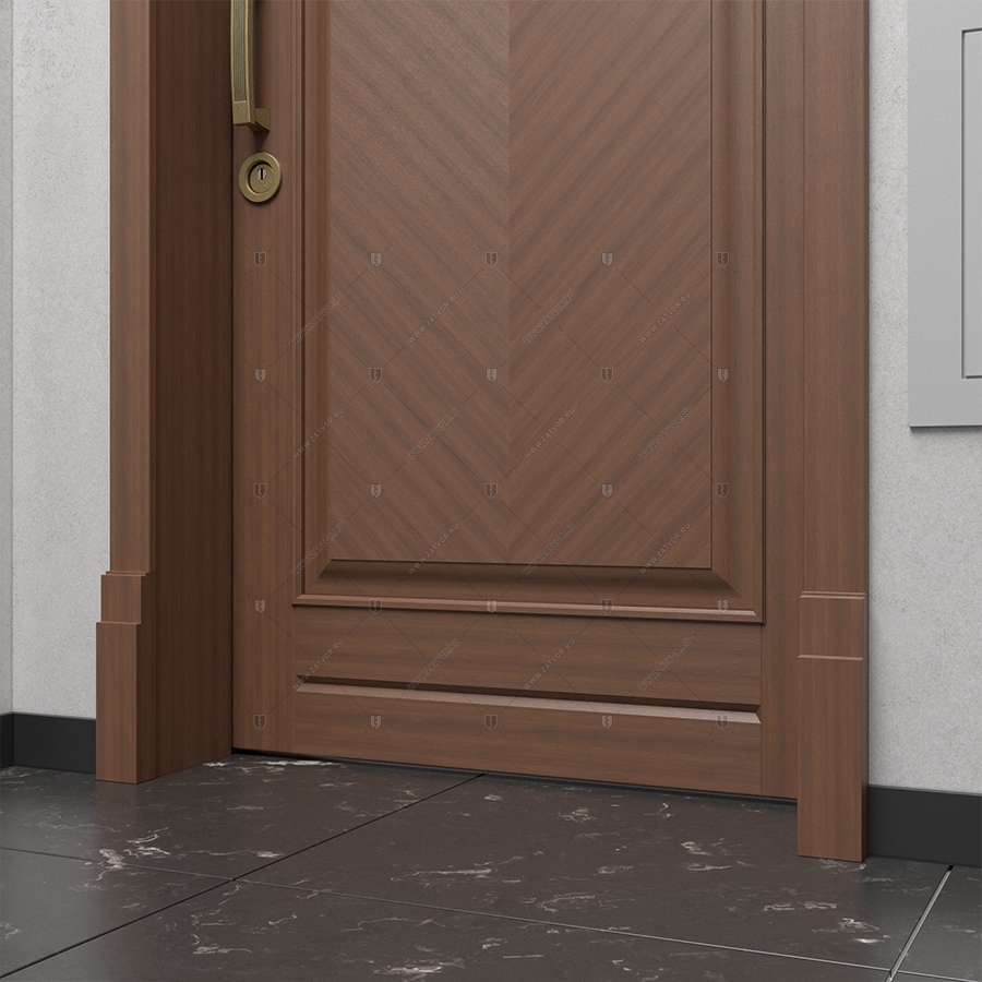 Внутренняя пожаростойкая входная стальная дверь "Тета" СуперЛюкс EIS60_12