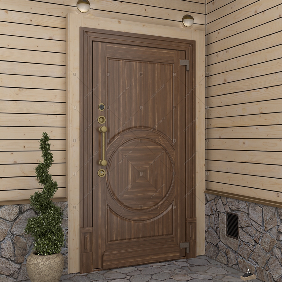 Пожаростойкая бронированная входная дверь "Полибот" БАСТИОН-3 BR4 EIS60_4