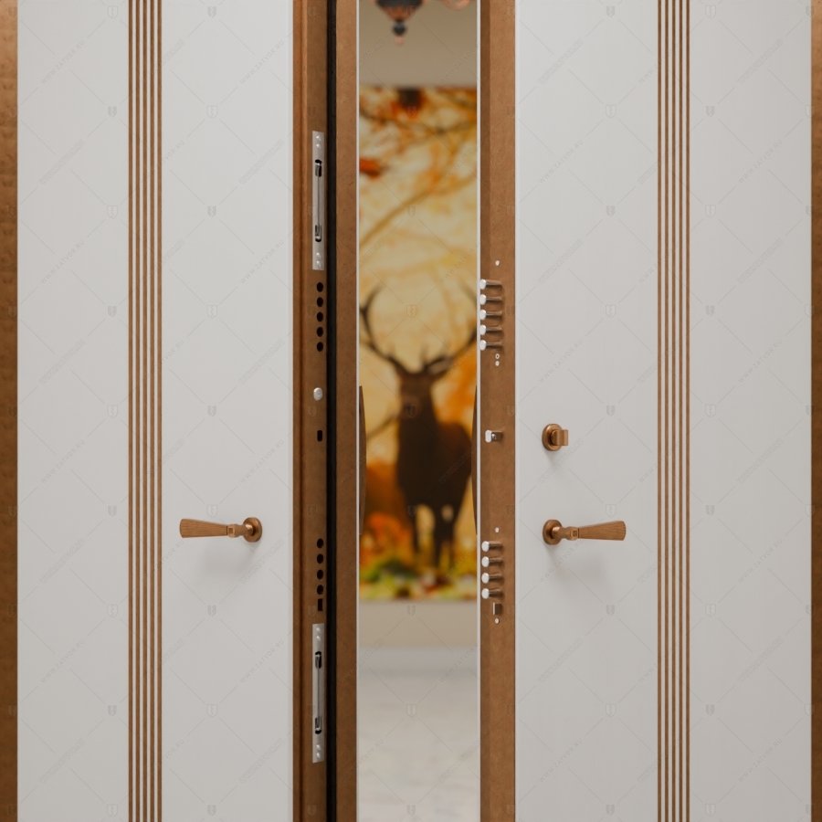 Двустворчатая пулестойкая входная дверь "Фракия" БАСТИОН-3 EIS60_7