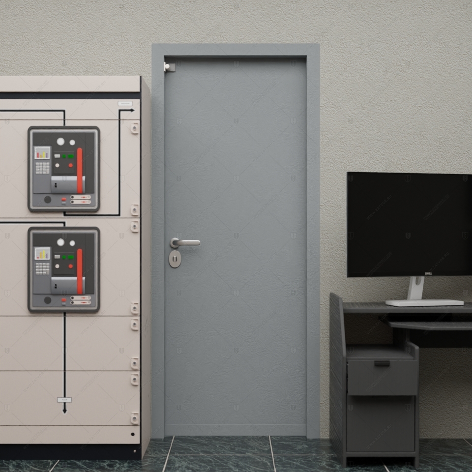 Скрытая дверь "Тоон" СуперЛюкс с панелью в виде шкафа_3