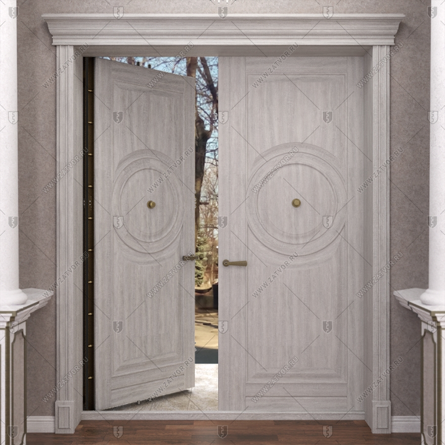 Двустворчатая входная дверь "Паллант" БАСТИОН-3_7