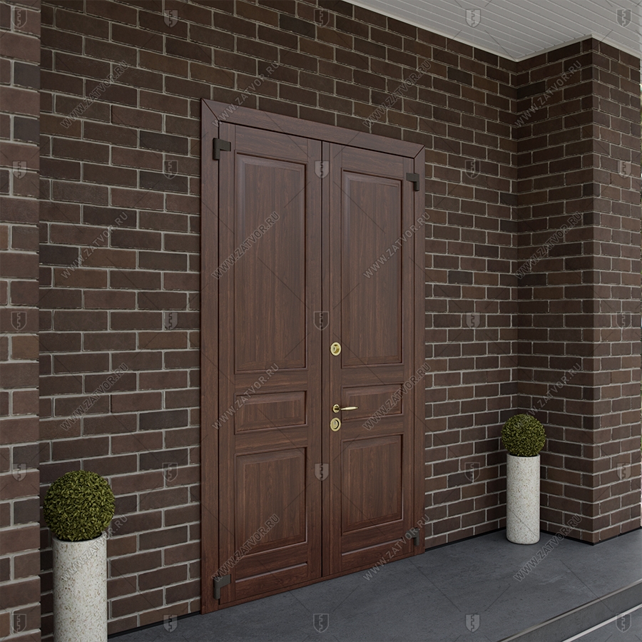 Двустворчатая входная дверь "Метида" БАСТИОН-2_4