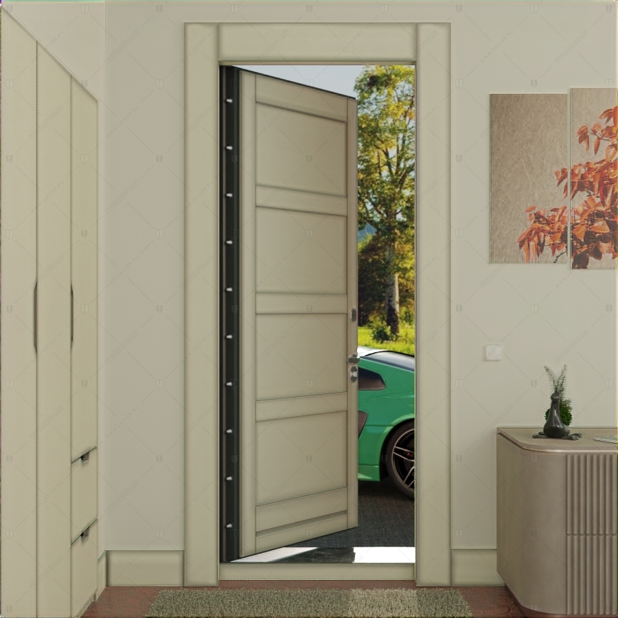 Пожаростойкая бронированная входная дверь "Атропа" БАСТИОН-3 BR4 EIS60_7