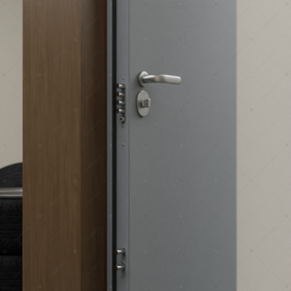 Скрытая дверь "Тоон" СуперЛюкс с панелью в виде шкафа_10