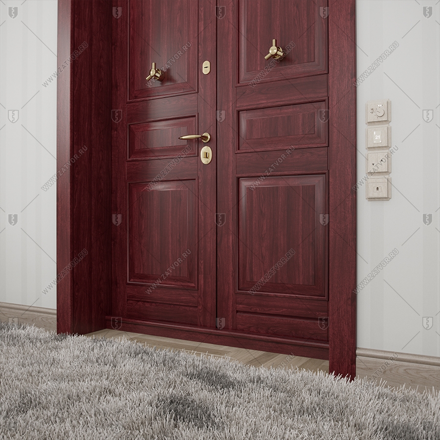 Двустворчатая входная дверь "Метида" БАСТИОН-2_17