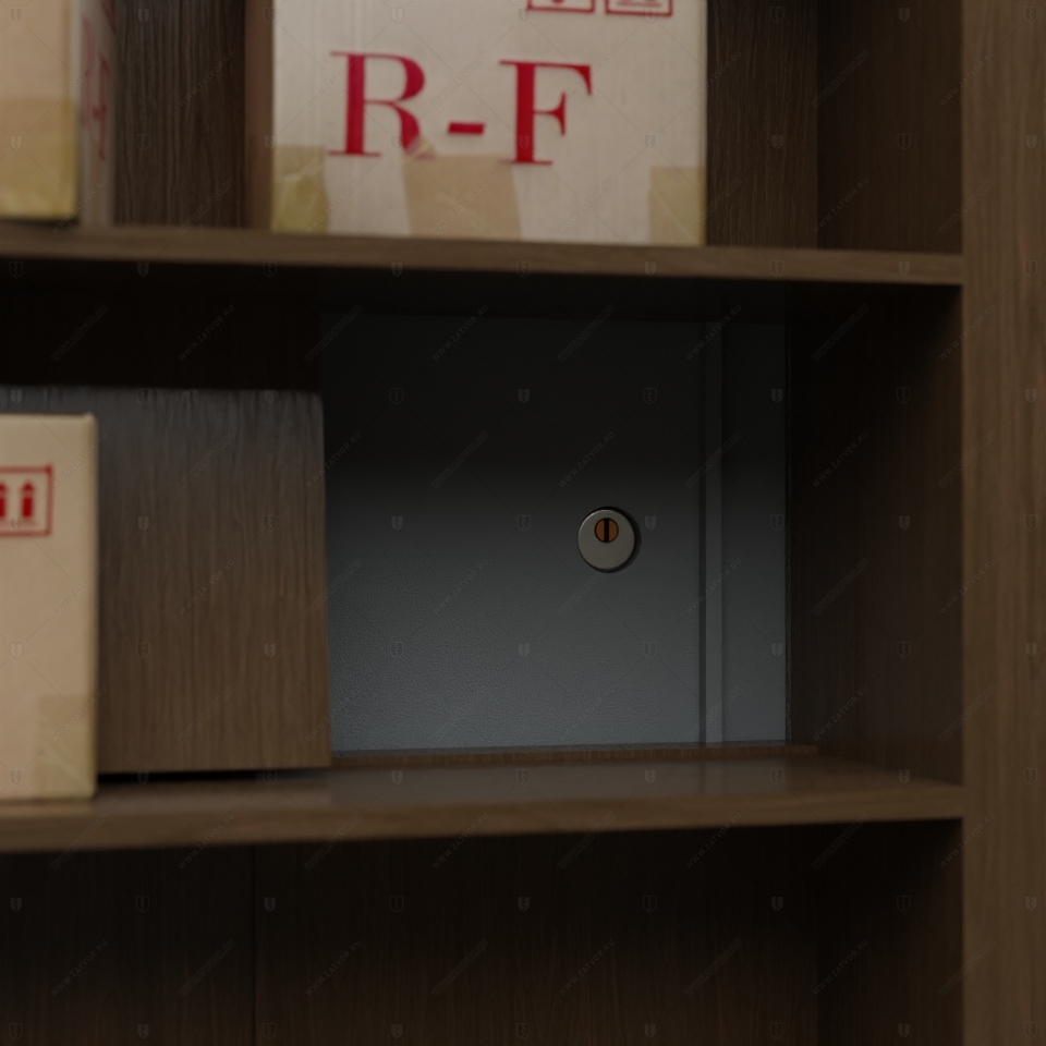 Скрытая дверь "Тоон" СуперЛюкс с панелью в виде шкафа_12