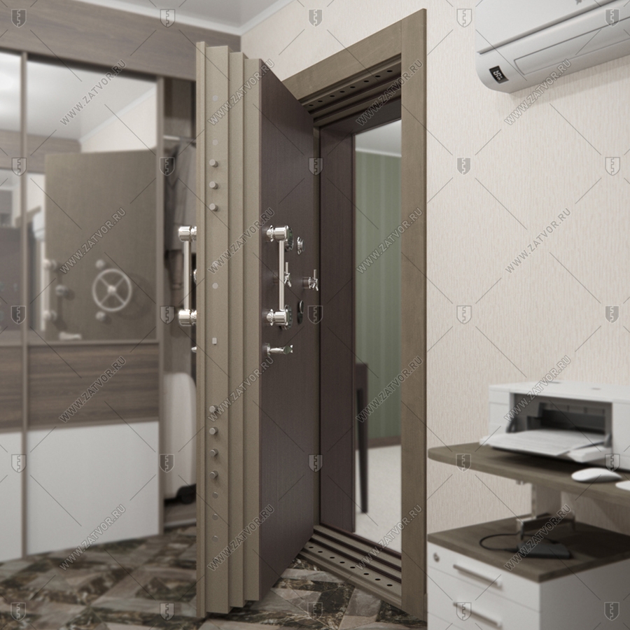 Внутренняя сейфовая стальная дверь "Прометей" БАСТИОН-8_7
