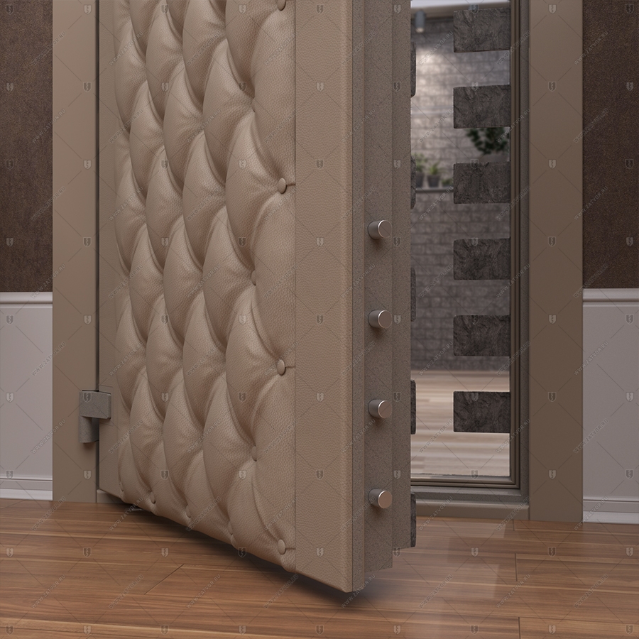 Потайная дверь "Рет" БАСТИОН-3, облицованная кирпичом _16