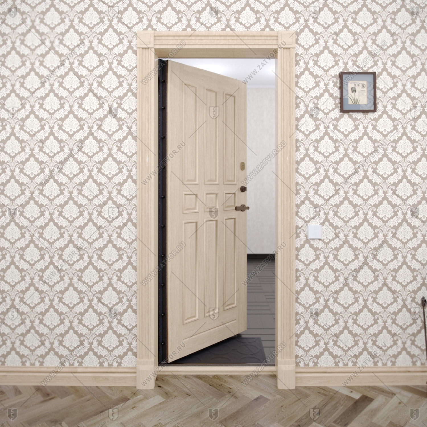 Пулестойкая бронированная входная дверь "Поликсо" БАСТИОН-2 BR4_7