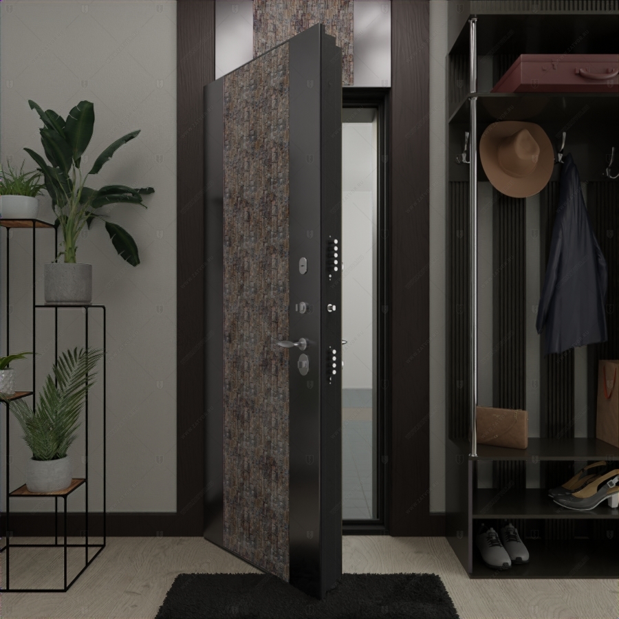 Пожаростойкая внутренняя входная дверь "Рек" БАСТИОН-3 BR4 EIS60_6