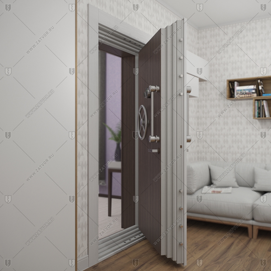 Взломостойкая внутренняя пожаростойкая сейфовая дверь "Апелиот" БАСТИОН-5 EIS60_6