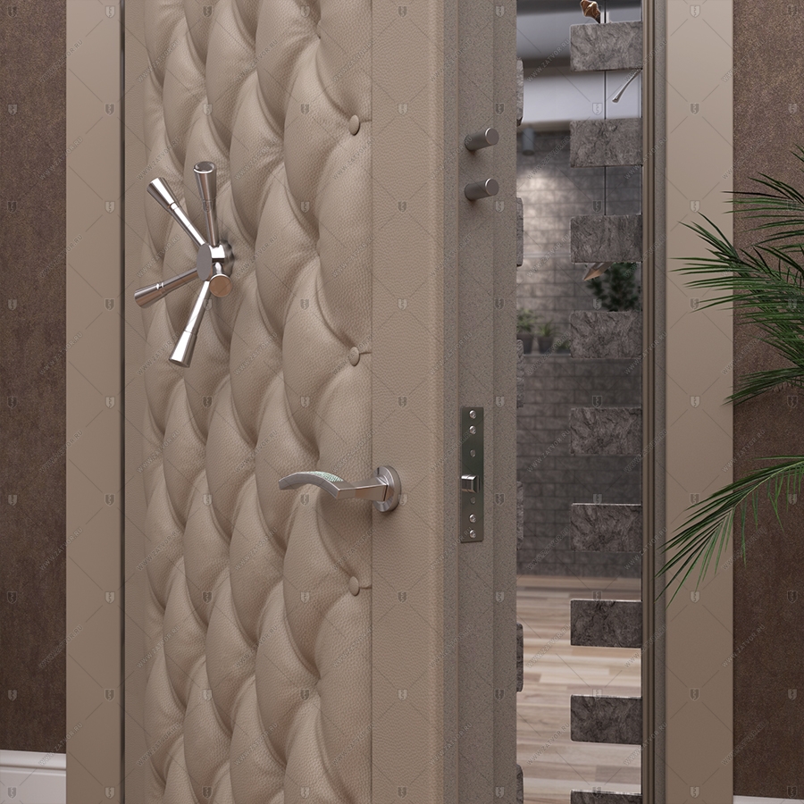 Потайная дверь "Рет" БАСТИОН-3, облицованная кирпичом _9