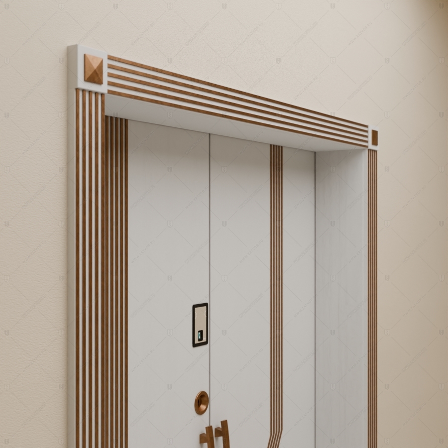 Двустворчатая пулестойкая входная дверь "Фракия" БАСТИОН-3 EIS60_8