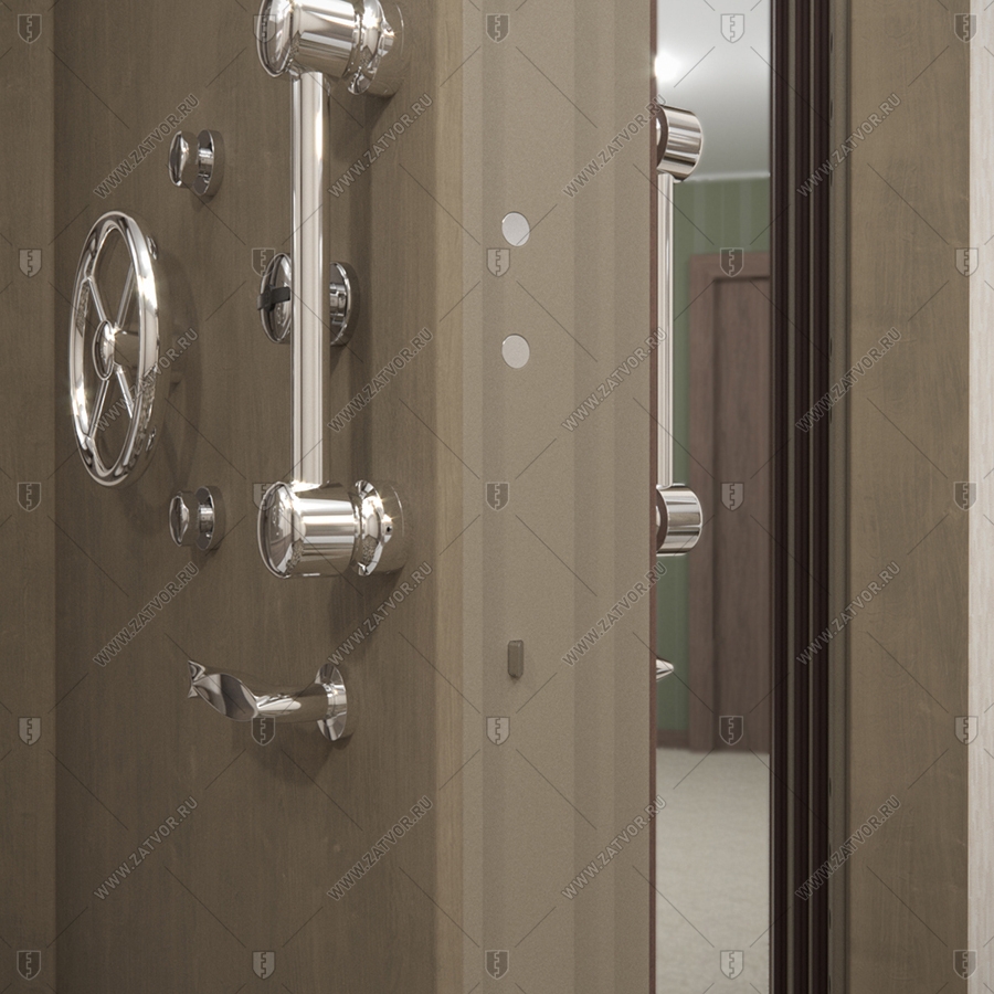 Внутренняя сейфовая стальная дверь "Прометей" БАСТИОН-8_8