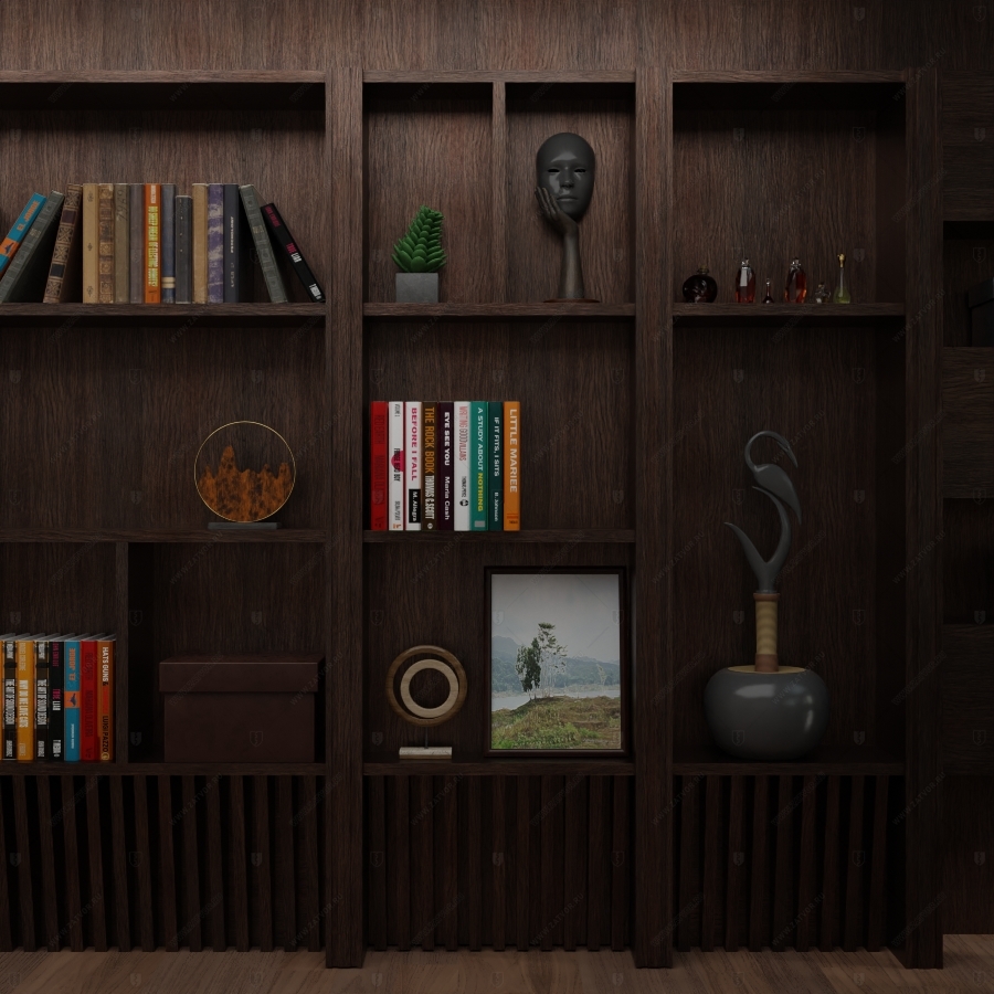 Комплект из двух дверей: пожаростойкая внутренняя дверь "Дамис" БАСТИОН-4 и выкатной шкаф с полками встроенный в шкаф-стену_2