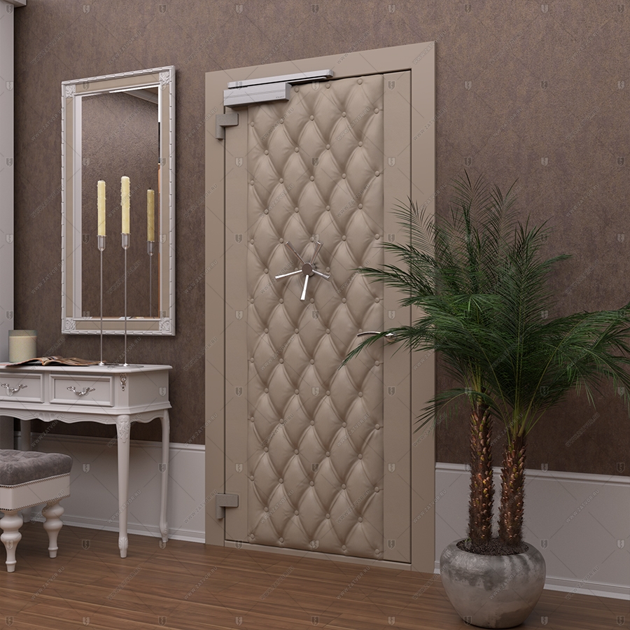 Потайная дверь "Рет" БАСТИОН-3, облицованная кирпичом _5