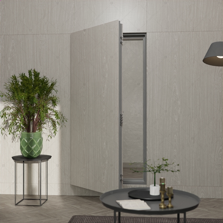 Скрытая дверь "Клитий" СуперЛюкс с панелью из шпонированного МДФ_6