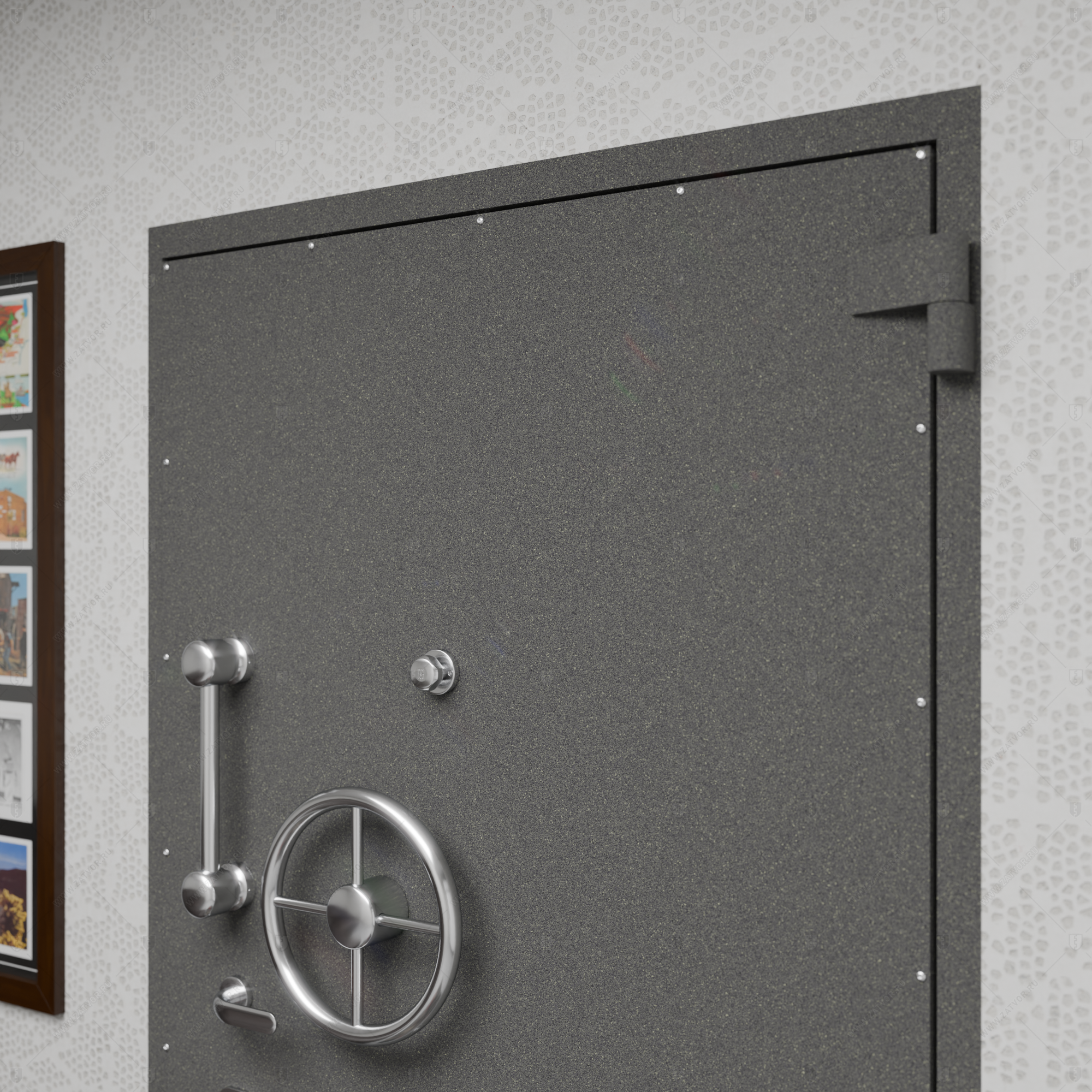 Пожаростойкая бронированная внутренняя стальная дверь "Галена" БАСТИОН-7_10