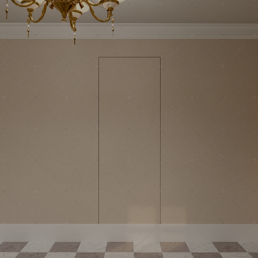 Потайная пулестойкая дверь "Милин" БАСТИОН-3 с облицовкой в цвет стены_2