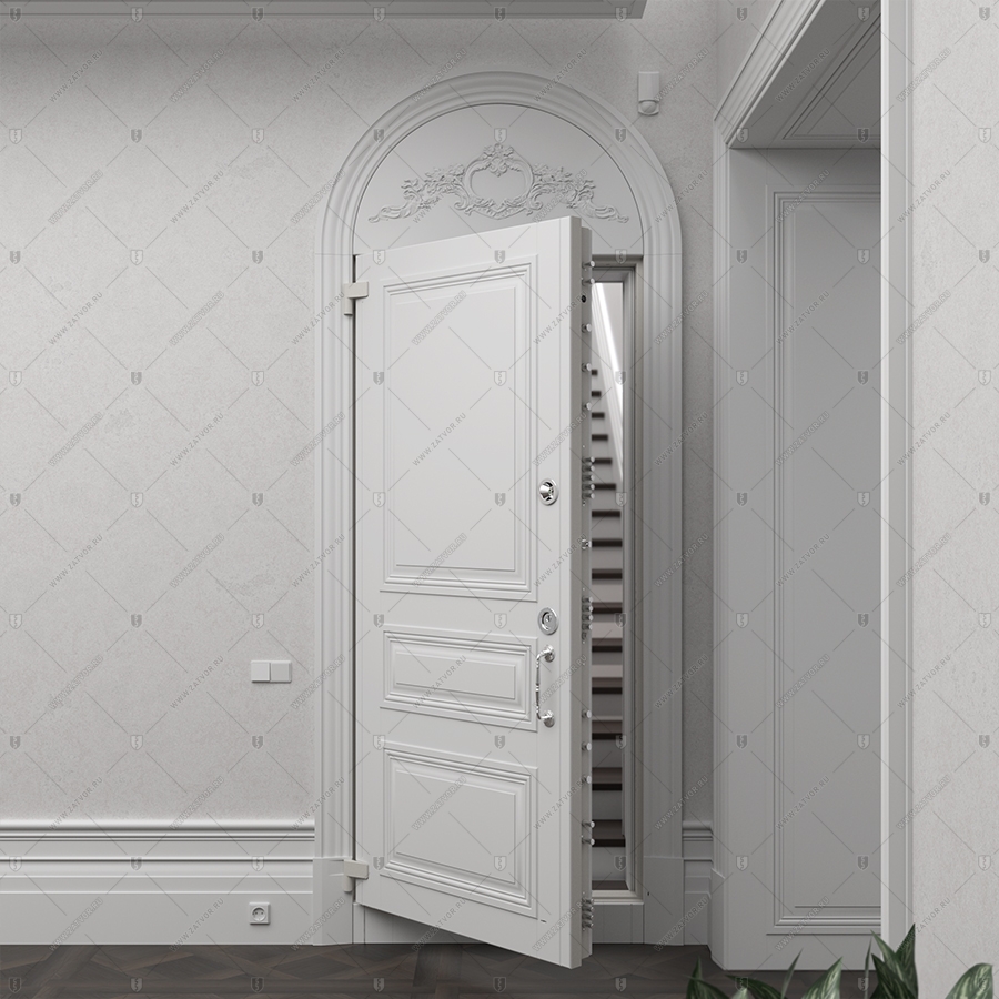 Бронированная арочная входная дверь "Фон" БАСТИОН-3 BR4 _6