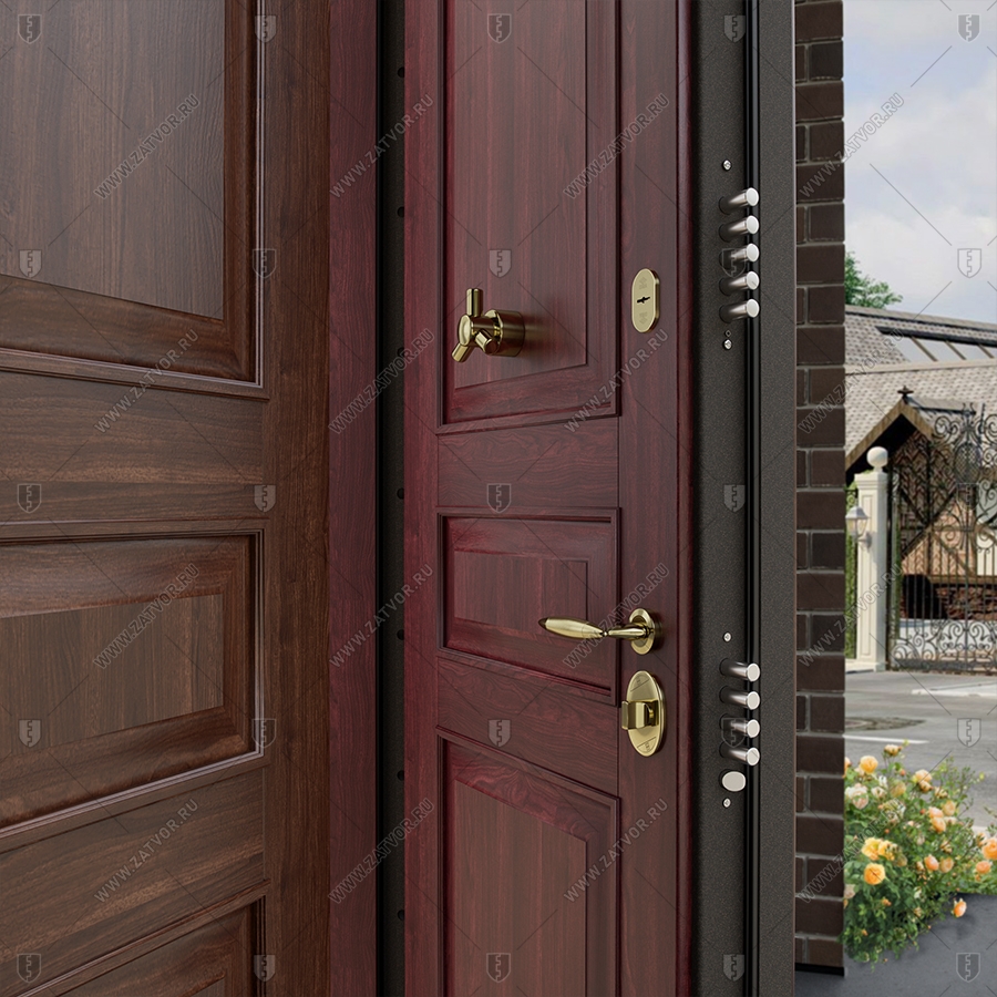 Двустворчатая входная дверь "Метида" БАСТИОН-2_12