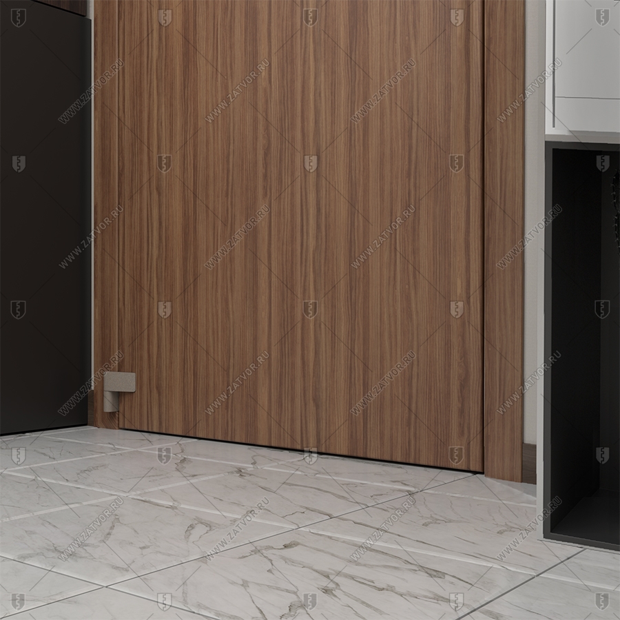 Внутренняя скрытая дверь "Теллура" БАСТИОН-3 в потайное помещение, замаскированная за книжными полками_11