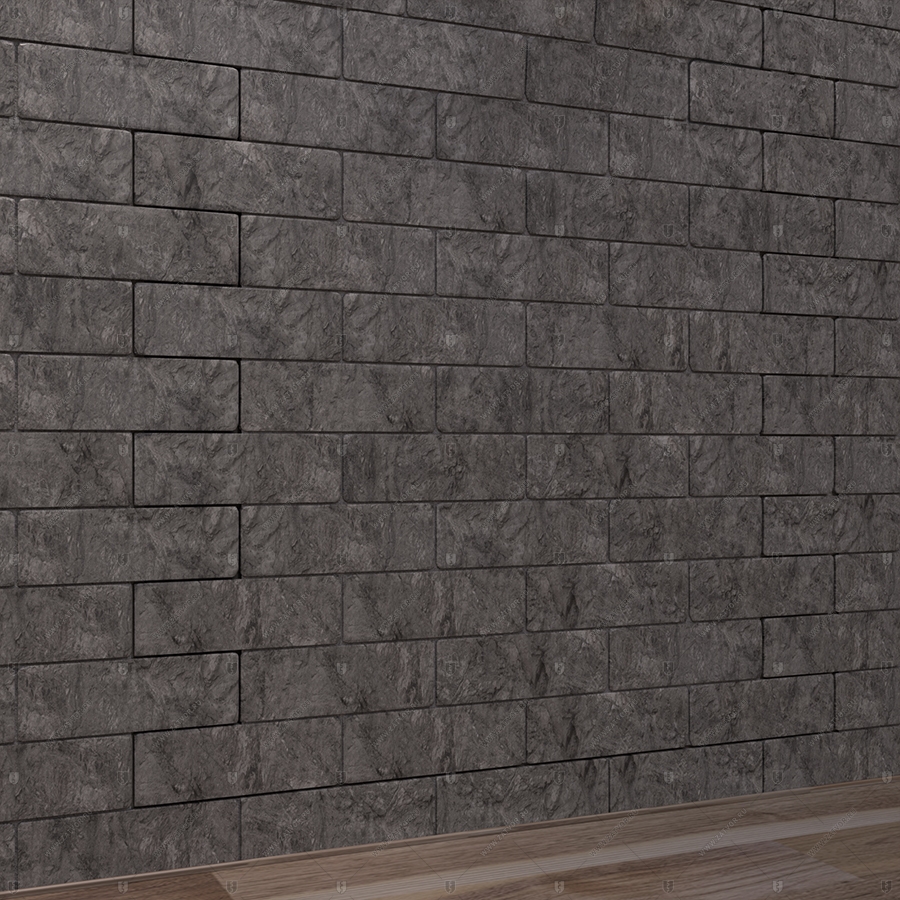 Потайная дверь "Рет" БАСТИОН-3, облицованная кирпичом _12