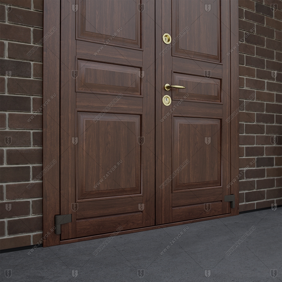 Двустворчатая входная дверь "Метида" БАСТИОН-2_16