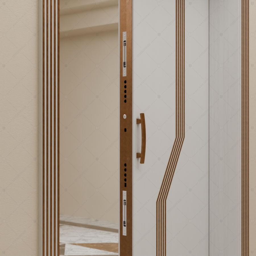 Двустворчатая пулестойкая входная дверь "Фракия" БАСТИОН-3 EIS60_10