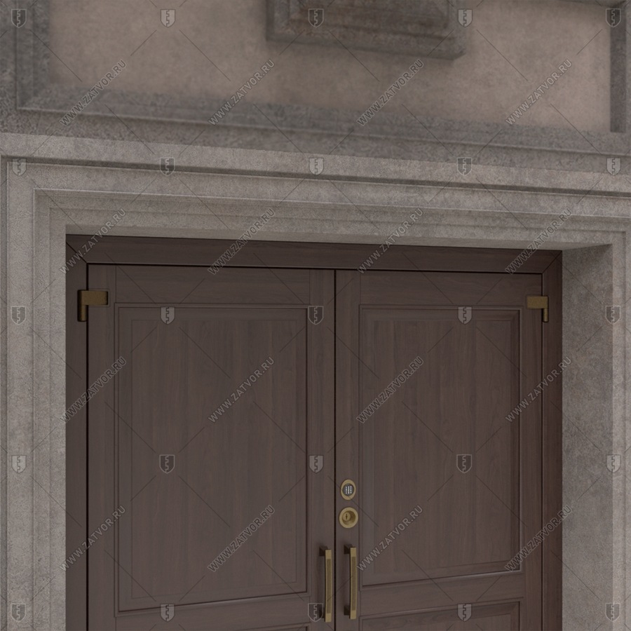 Двустворчатая входная дверь "Паллант" БАСТИОН-3_13