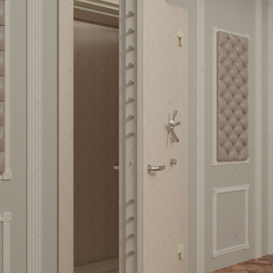 Комплект из двух дверей: внутренняя дверь "Мойра" БАСТИОН-3 и наружная дверь "Клото" БАСТИОН-1_12