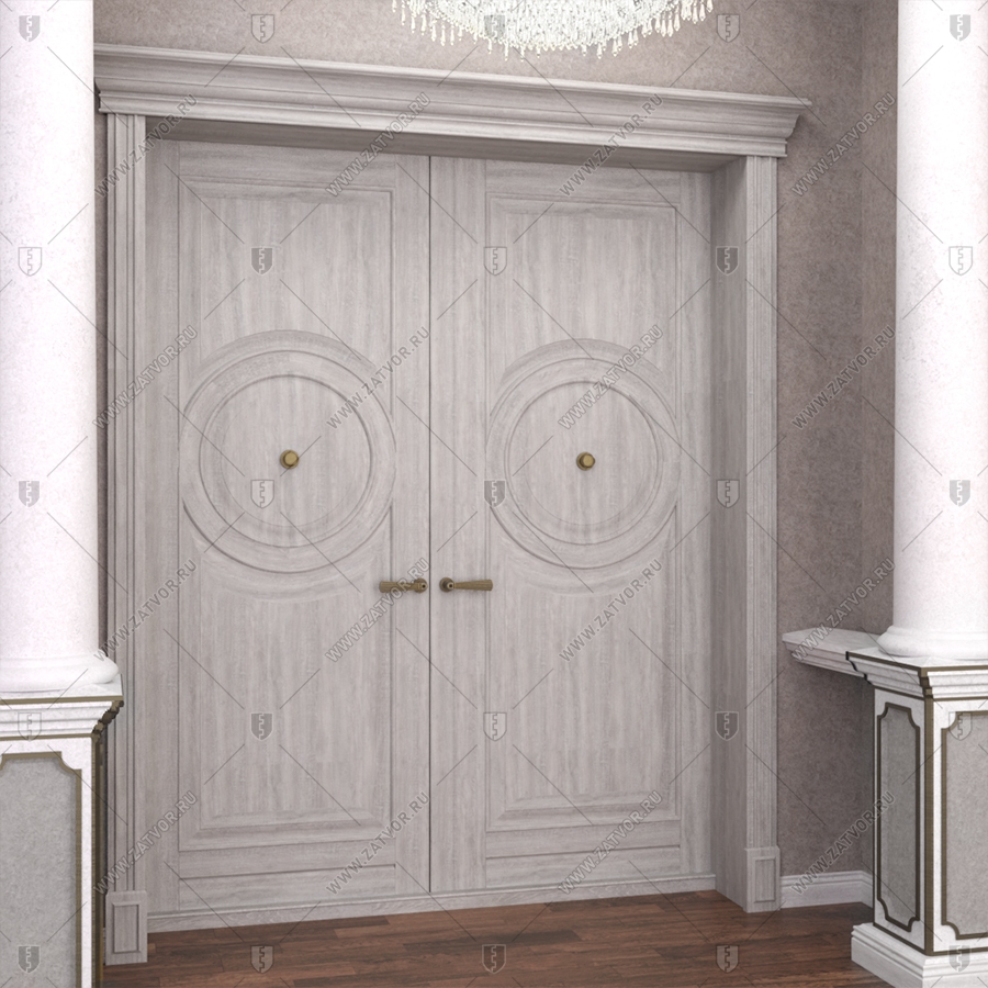 Двустворчатая входная дверь "Паллант" БАСТИОН-3_5