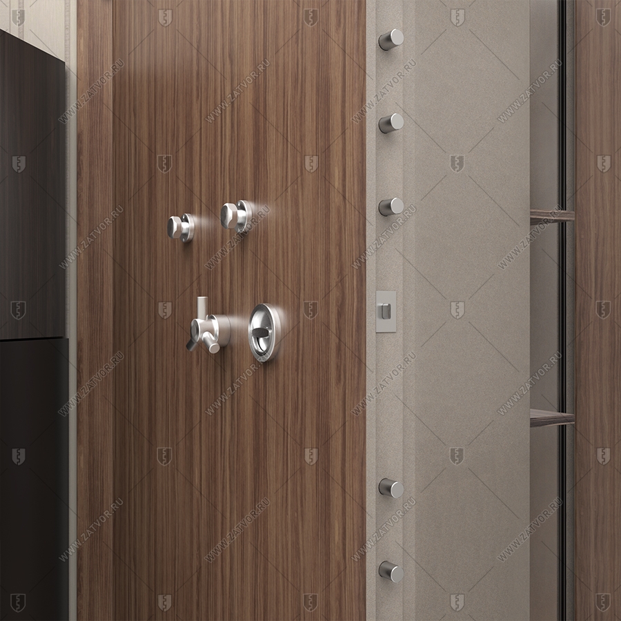 Внутренняя скрытая дверь "Теллура" БАСТИОН-3 в потайное помещение, замаскированная за книжными полками_9