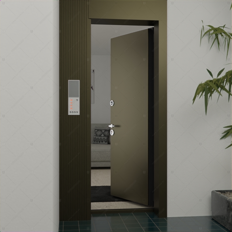 Пожаростойкая внутренняя входная дверь "Рек" БАСТИОН-3 BR4 EIS60_7