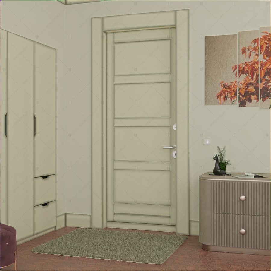 Пожаростойкая бронированная входная дверь "Атропа" БАСТИОН-3 BR4 EIS60_5