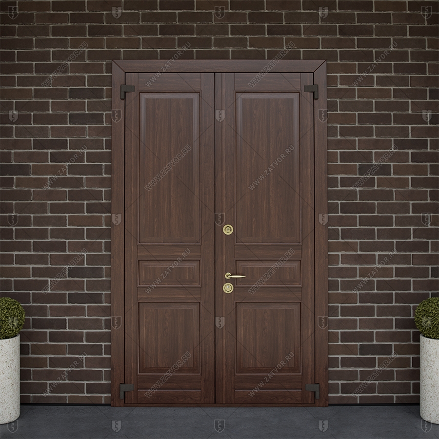Двустворчатая входная дверь "Метида" БАСТИОН-2_2