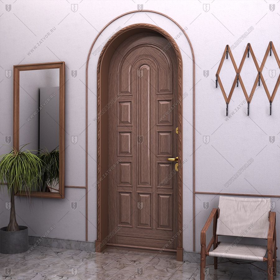 Арочная входная дверь "Офион" БАСТИОН-3_4