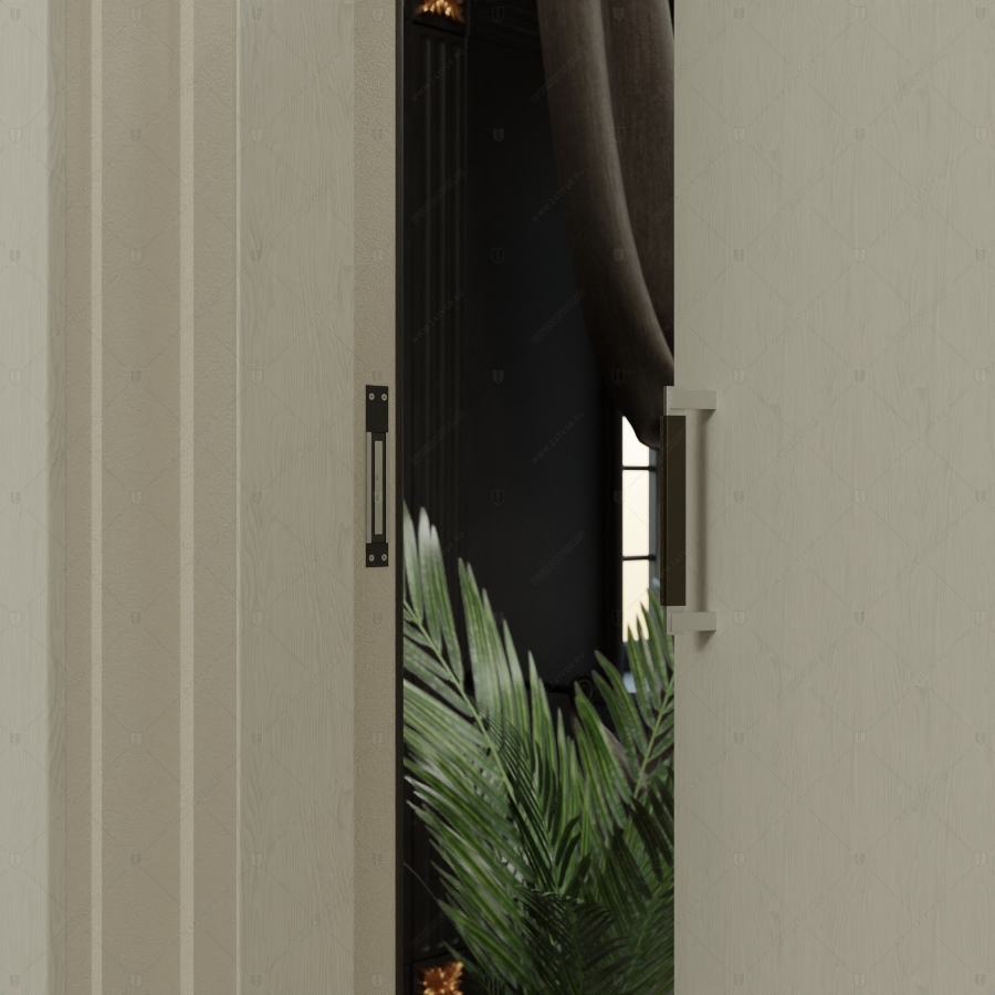 Скрытая дверь "Клото" СуперЛюкс с наружной панелью из МДФ_13