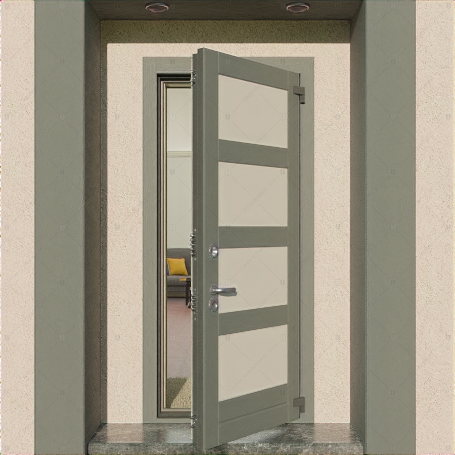 Пожаростойкая бронированная входная дверь "Атропа" БАСТИОН-3 BR4 EIS60_6