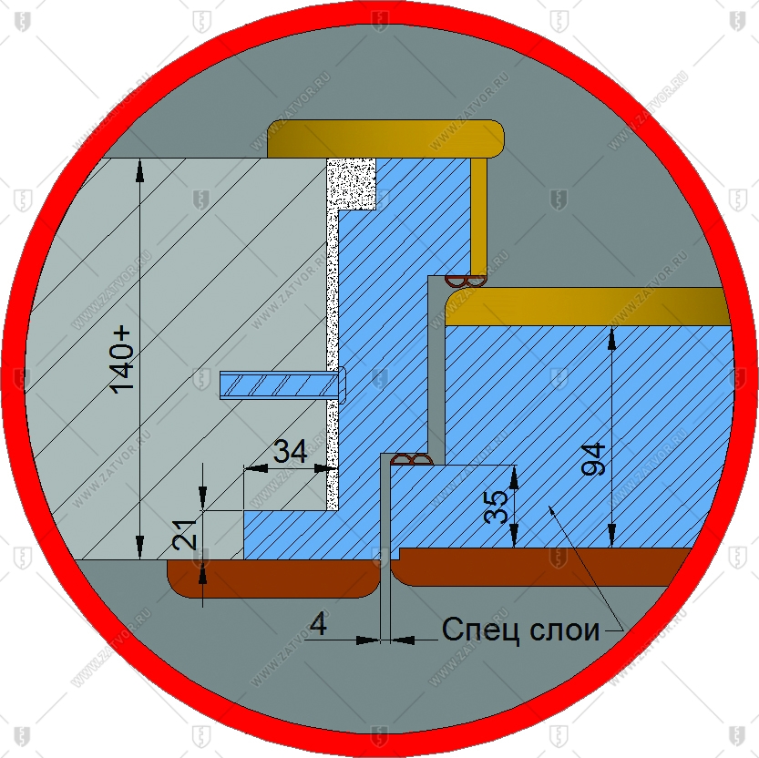 Внутренняя пулестойкая стальная входная дверь со скидкой БАСТИОН-3 (правые петли)_2
