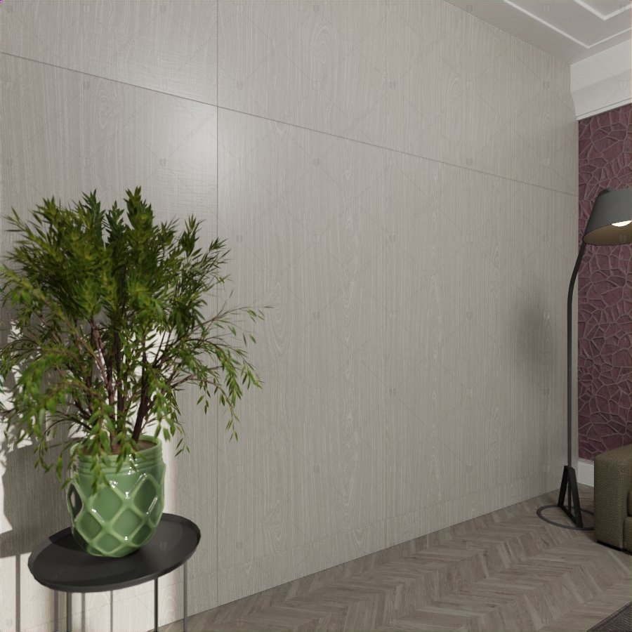 Скрытая дверь "Клитий" СуперЛюкс с панелью из шпонированного МДФ_4