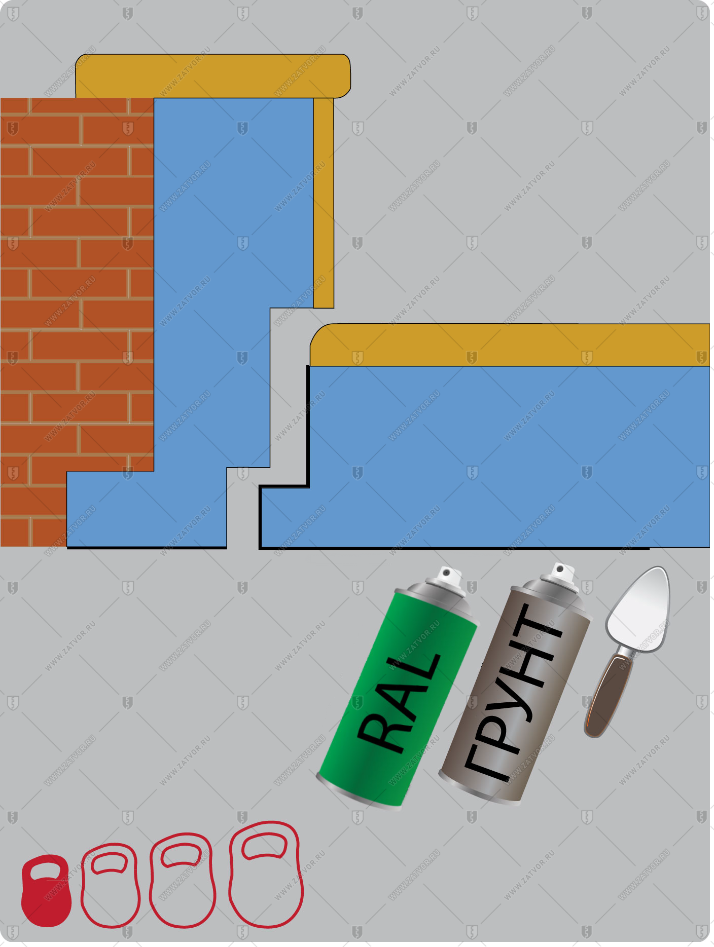 Порошковое напыление категории "Бизнес+" для СуперЛюкс, БАСТИОН-1