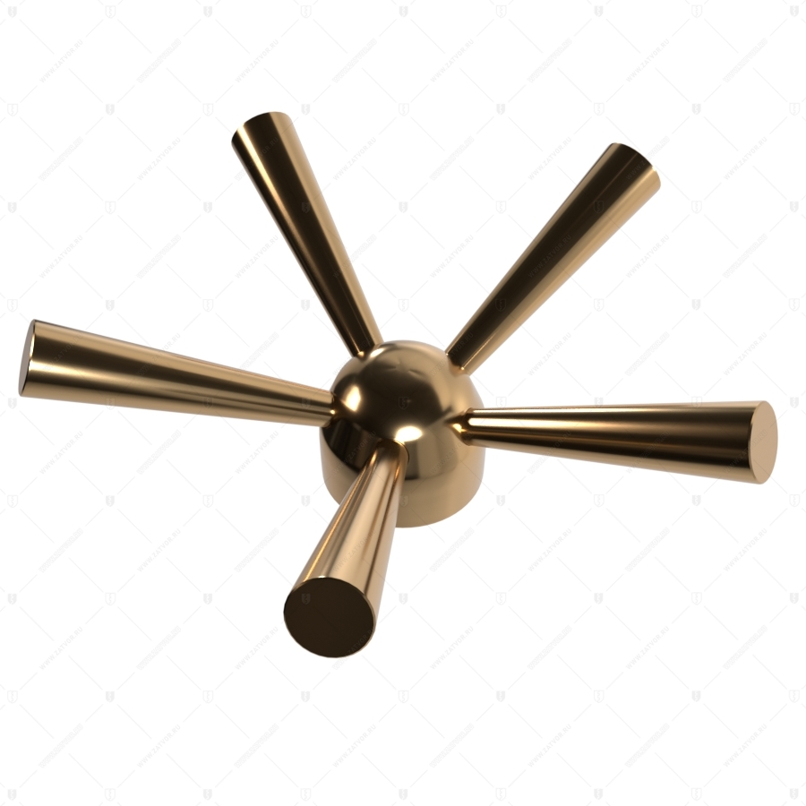 Поворотный точеный пятилепестковый штурвал 5л-260