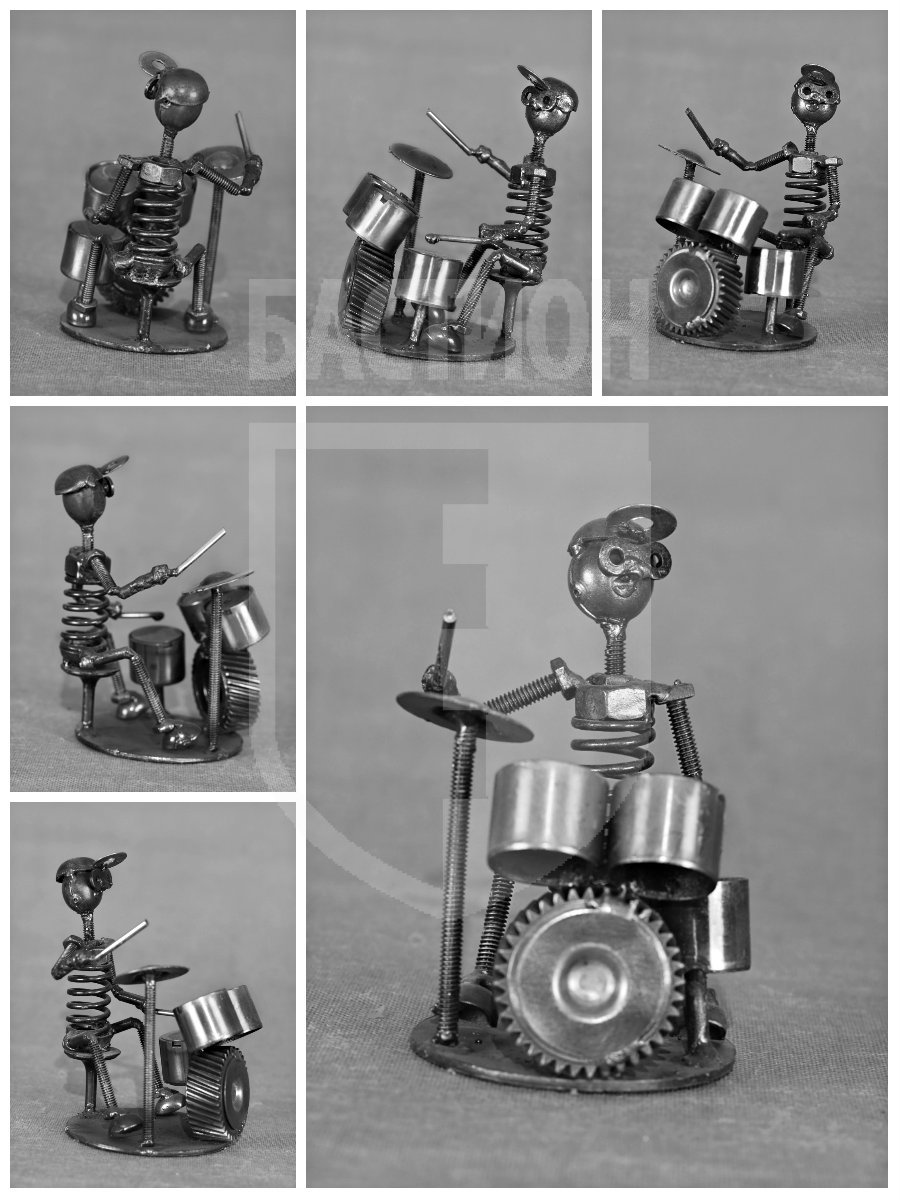 Металлическая декоративная фигурка "Музыкант"_0