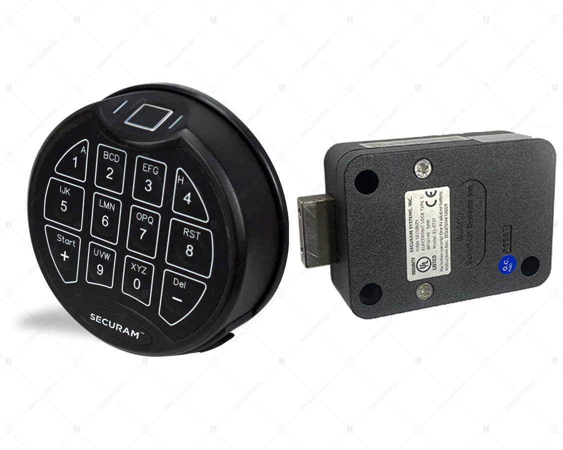 Cейфовый биометрический электронный кодовый замок-блокиратор SECURAM SCANLOGIC 0701 SAFE LOCK