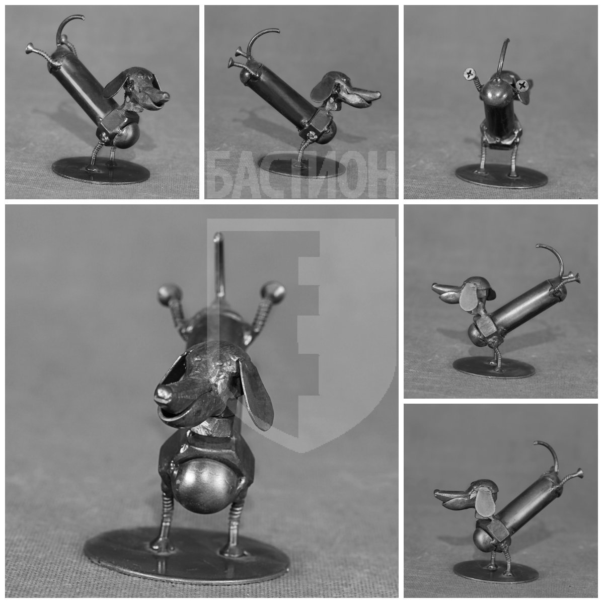 Металлическая декоративная фигурка "Такса"_0