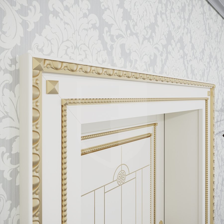 Багет декоративный с регулярным орнаментом (косички, полусферы)